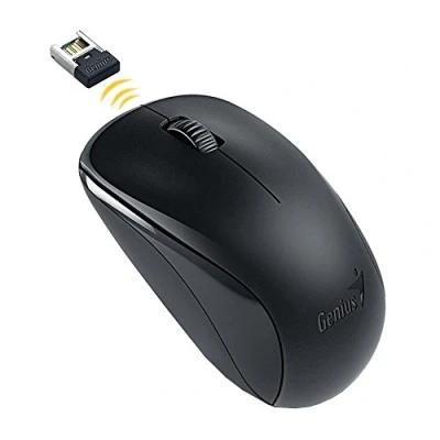 Image of Genius NX 7000 Mouse, Optical, 1200 dpi, Wireless, Blue Eye Sensor, Black