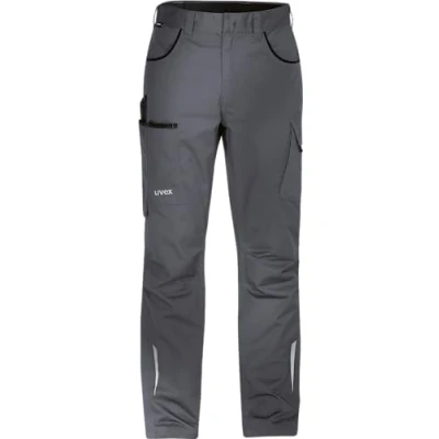 Image of Uvex syneXXo Light Work Trousers for Men, Long Waistband Work, Grey, W64