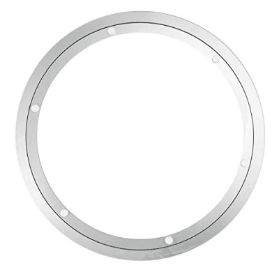 Image of NUZAMAS 300mm(12inch) Heavy Duty Aluminium Alloy Rotary Table Bearings Turntable Round Dining Smooth Swivel Plate for Tabletop Serving Trade Show Displays