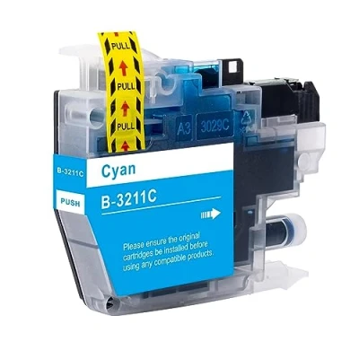 Image of Go Inks 1 Cyan Ink Cartridge to replace Brother LC3211C Compatible/non OEM for DCP &amp; MFC Printers