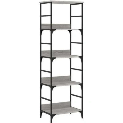 Image of vidaXL Bookshelf Grey Sonoma 50x33x153 cm Engineered Wood