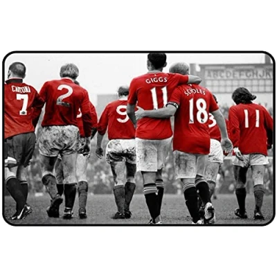 Image of Tin Sign Vintage Retro Man Cave Bar Pub Shed Novelty Gift Aluminium Metal Wall Décor Utd Manchester Legends Hero Football inspired