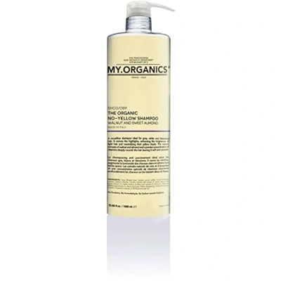Image of My.Organics Purple Shampoo 1000ml No Yellow Formula for Blonde, Grey, White, or Bleached Hair Sulphate Free, Cruelty and Eco Friendly Fights Brassy Tones Nourishes
