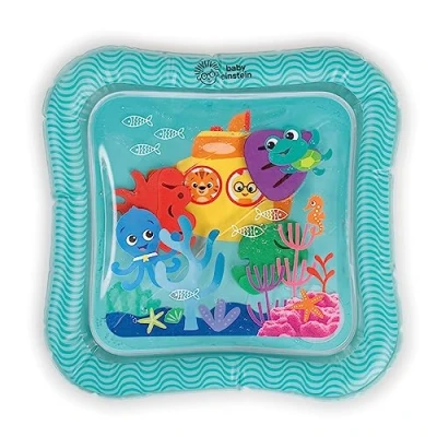 Image of Baby Einstein Ocean Explorers Sensory Splash Water Mat, for Tummy Time or Seated Play, Ages 0 36 Months