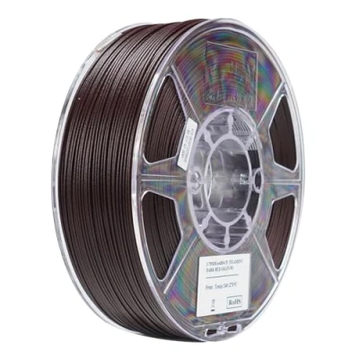 Image of eSUN ABS Filament 1.75mm, CF Carbon Fiber Filled Filament, 1KG Spool (2.2 LBS) 3D Printing Materials for FDM Printers,Dark Red