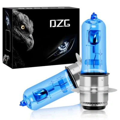 Image of DZG H6M P15d 25 1 35W Halogen Headlight Bulbs Replacement Kit 5000K Warm White Lamp 12V Auto Motorcycle/Scooter Bulb, 2 Pieces