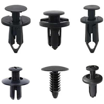 Image of 120 PCS Nylon Car Fasteners Rivet Clips,Plastic Retainer Clips,Six Sizes Ranging from 6MM to 10MM