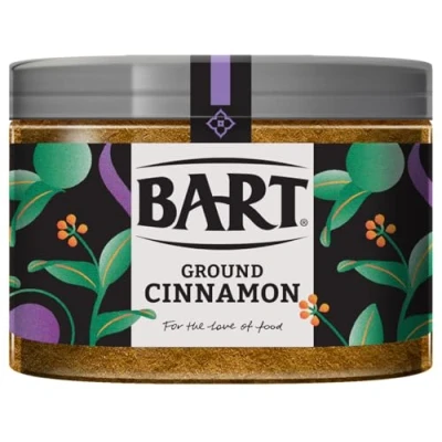 Image of BART Ground Cinnamon Large Jar Sweet &amp; Warming, Ideal for Cakes Biscuits Spice Rack Essentials (1x195g Jar)