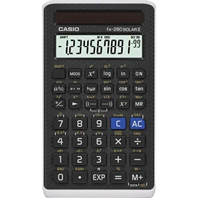 Image of Casio FX 260 Solar II Scientific Calculator 5&quot; x 0.6&quot; 2.9&quot;