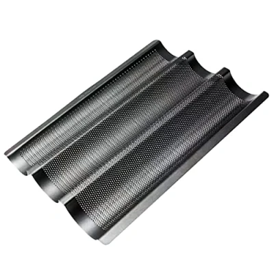 Image of Kilimazart Baguette Tray Non Stick French Bread Pan Carbon Steel