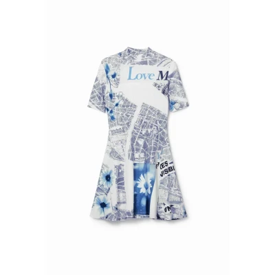 Image of Desigual Clavelitos Day dress, Women&#039;s, Size: 10, White