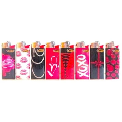 Image of Bic Mini Lighters XOXO Series Lot of 8