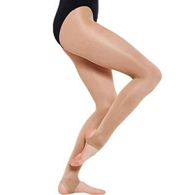 Image of Silky Ladies Dance Tights Toast STIRRUP Foot L