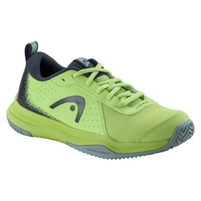 Image of Head Sprint Court 4.0 Junior Unisex Multicourt tennis shoes, Size: 1.5, Lime/navy shoes
