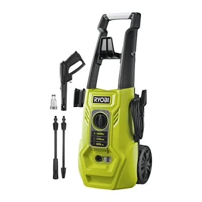 Image of Ryobi RY120PWA 1600W 120bar Pressure Washer, Hyper Green