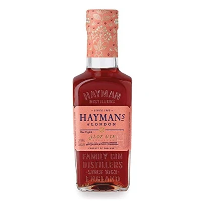 Image of Hayman’s Sloe Gin 20cl Perfect Gift &amp; Stocking Filler Master Award Winning Made with Wild British Berries 26% ABV