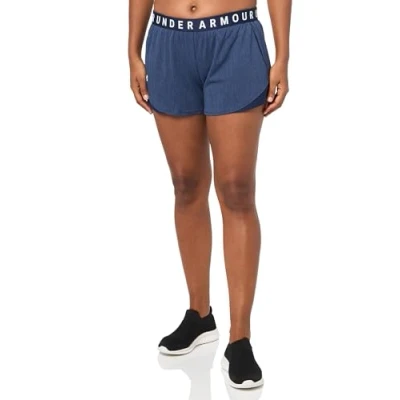 Image of Under Armour Women&#039;s Play Up Short 3.0 Twist, (410) Midnight Navy / White, XL