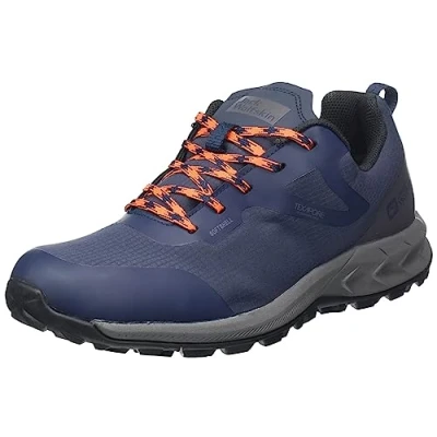 Image of Jack Wolfskin Men&#039;s Woodland Shell Texapore Low M Walking Shoe, Night Blue, 8.5 UK