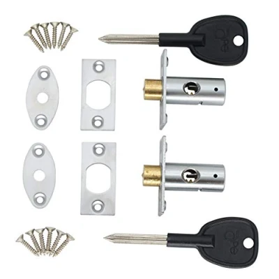 Image of Window Security Mortice Rack Bolts Pack of 2 with Star Keys Satin