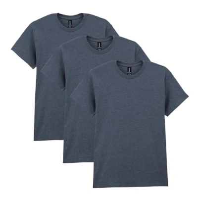 Image of GILDAN Men&#039;s, Heavy Cotton T shirt, Style G5000, Dark Heather, S