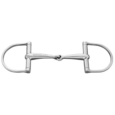 Image of Sprenger D Ring Snaffle Single Jointed 135mm Horse Bits Riding Equestrian