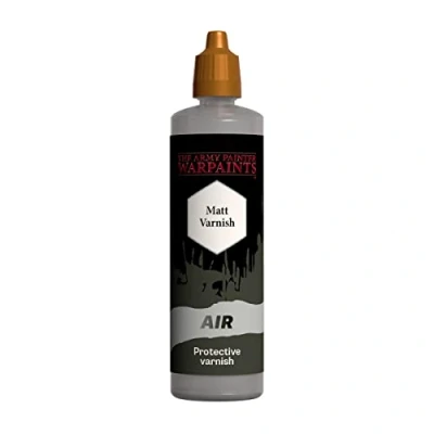 Image of The Army Painter Airbrush Matt Varnish, 100ml Dropper Bottle Acrylic Paint Varnish for Airbrushing and Painting Wargaming Miniatures, Perfect Tabletop Boardgames