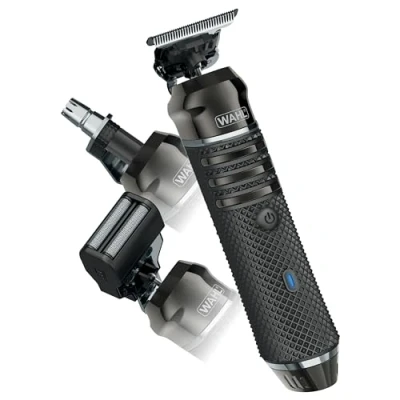 Image of Wahl Pro Series High Visibility Trimmer, Close Cutting Blade, Lithium Ion, Waterproof Beard Grooming Kit, Interchangeable Heads, Professional, Cordless,