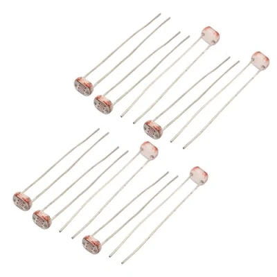 Image of Sourcingmap 10Pcs 5517 Photoresistor LDR CDS 5mm Light Dependent Resistor Sensor