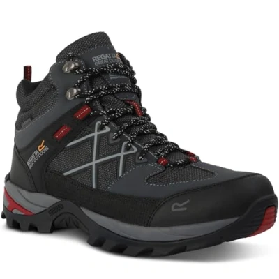 Image of Regatta Men&#039;s Waterproof Samaris Iii Walking Boots Briar Danger Red, Size: UK 6.5