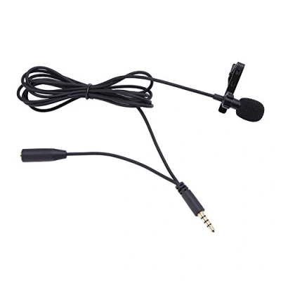 Image of ciciglow Lavalier Microphone,3.5mm Hands Free Clip on Mini Lapel Mic Perfect for Recording Android Phone Podcast PC Laptop YouTube Interview Vlogging