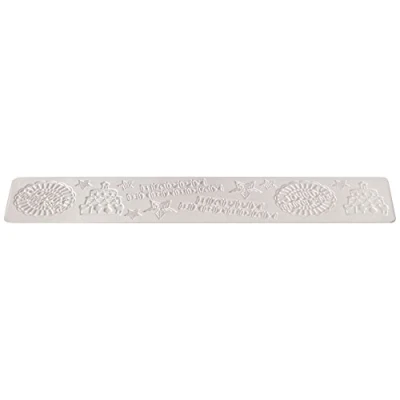 Image of Silikomart Silicone Wonder Cakes Collection Sugar Lace Mats for Cake Decoration, Happy Birthday