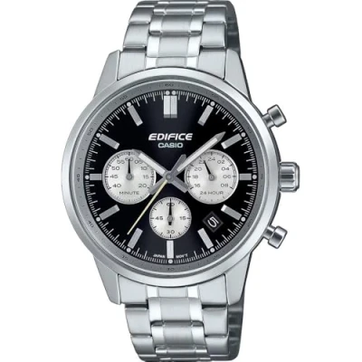 Image of Casio Men&#039;s Chronograph Quartz Watch with Stainless Steel Strap EFR 575D 1AEF