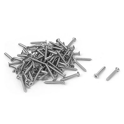 Image of Sourcingmap M2.2 x 16mm Cross Head Countersunk Self Tapping Screw Fastener 100 Pcs