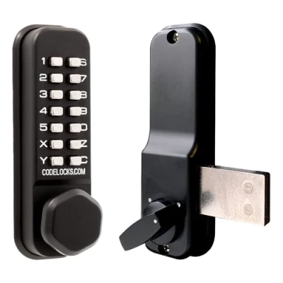 Image of Codelocks CL200 Marine Surface Deadbolt Door Lock, Black