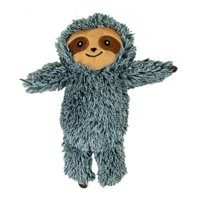 Image of Ancol Samson Sloth Cat Kicker Kitten Soft Toy with Catnip Small Plush Stuffed Animal for Indoor Pets Playing L 21cm