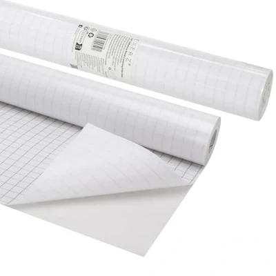 Image of EXERZ Self Adhesive Book Covering Film 33cm x 10M Crystal Clear Waterproof Sticky Back Plastic Roll for Exercise Books, Notebooks, Label Making, Craft &amp; Protection
