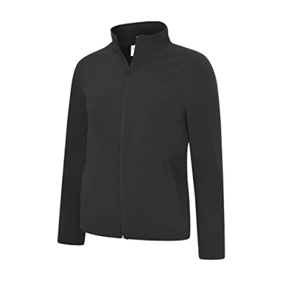 Image of UC613 Womens Soft shell Jacket Black (l) Uneek