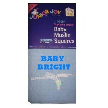 Image of Extra Large Muslin 70x70 Baby Squares 100% Cotton Cloths for Soft Wash Cloths, Swaddle Blanket Essentials Newborn (Blue, Pack of 12)