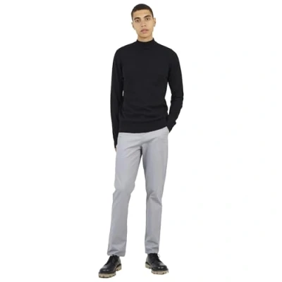 Image of BRAVE SOUL Mens Turtle Light Knit Pull Over Knitted Funnel Neck Sweater Jumper