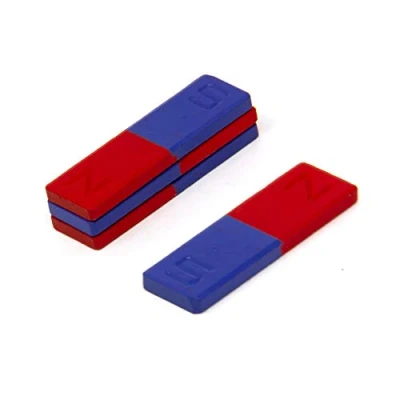 Image of first4magnets FB160450 4 Expert long Ferrite Bar Magnet with North &amp; South Identified (Pack of 4),Grey,16 x 50mm