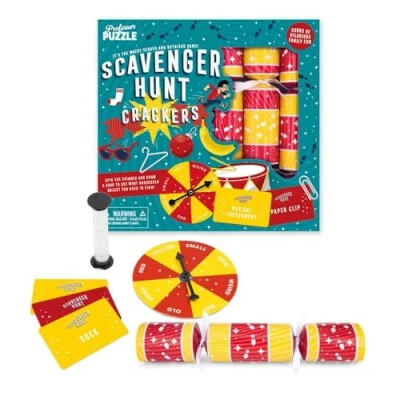 Image of Celebration Crackers Professor Puzzle Children&#039;s Christmas with Scavenger Hunt Game, Family Fun FSC Mix Tray of 6 x 12 inch