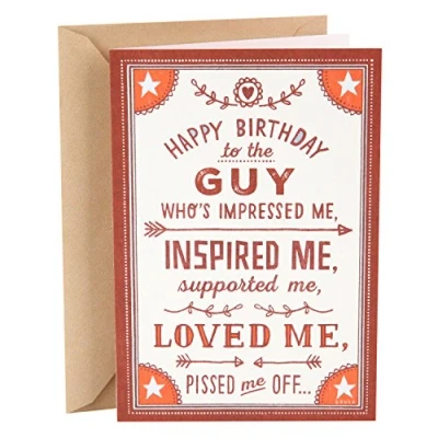 Image of Hallmark Shoebox Funny Husband Birthday Card (Loved Me)