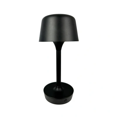 Image of Dyberg Larsen LED table lamp Flow, black, height 25 cm
