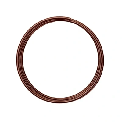 Image of Vaessen Creative Aluminium wire 4mm 2m brown,