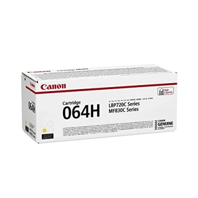 Image of Canon 064H Yellow original toner cartridge for i SENSYS LBP722Cdw, MF832Cdw