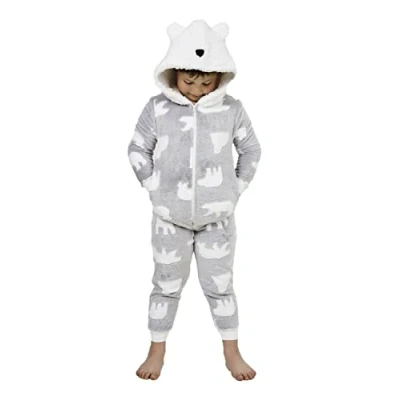 Image of Undercover Kids Polar Bear Onesie 041008 Grey 9 10 Years