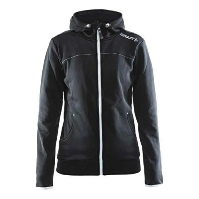 Image of Craft Women Leisure F.Z Hood Hoody Black, X Large