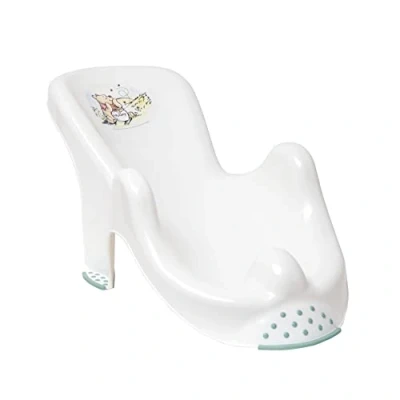 Image of keeeper Disney Winnie The Pooh Anatomical Baby Bath Seat, for 0 to 6 Months, Anti Slip Rubber Feet, Leon, White