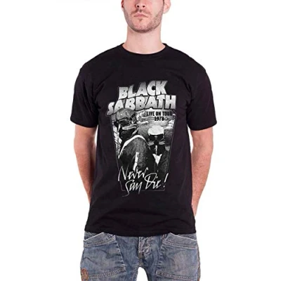 Image of Black Sabbath Never Say Die Live on Tour 1978 Official Unisex T Shirt XXL