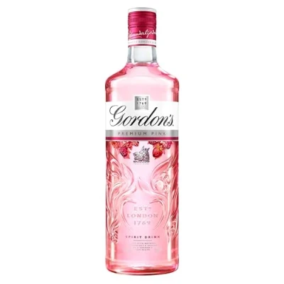 Image of Gordon&#039;s Premium Pink Distilled Gin 37.5% vol 70cl Juniper Taste with Flavours of Raspberry Strawberry &amp; Redcurrant Light Refreshing Flavoured